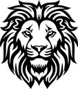 Cecil - black and white isolated icon - vector illustration Royalty Free Stock Photo