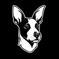 Basenji - high quality vector logo - vector illustration ideal for t-shirt graphic