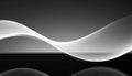 Elegant Monochrome Abstract Light Wave Background Royalty Free Stock Photo
