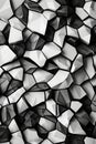 Elegant monochrome mosaic texture: modern stylish background design