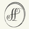 Elegant monogram design.