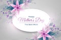 Elegant mother`s day flower greeting