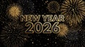 Elegant New Year 2026 background Royalty Free Stock Photo