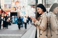 Elegant office lady shopping on summer sale Royalty Free Stock Photo