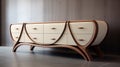 Elegant Oleksandr Bogomazov Style Chest Of Drawers With Soft Armrests