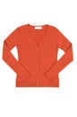 Elegant orange jumper on a white. Royalty Free Stock Photo
