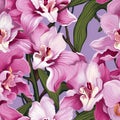 Elegant Orchid Elegance Seamless Art