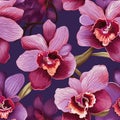 Elegant orchid pattern