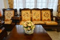 Elegant oriental classic vintage Chinese living room, interior d Royalty Free Stock Photo