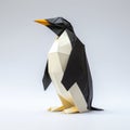 Elegant Origami Penguin Sculpture With Innovative Techniques