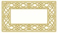 Elegant Ornate Frame with Diamond Pattern, Luxury Border, vector design Generative AI Royalty Free Stock Photo