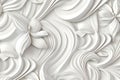Elegant Ornate White Floral 3d Texture