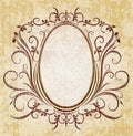 Elegant oval frame