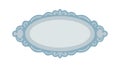 Elegant oval frame with subtle decorative edge, classic versatile design, vector design Generative AI Royalty Free Stock Photo