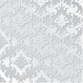 Elegant paper retro floral seamless. Hand drawn vintage design template for banner, greeting card, wedding invitation