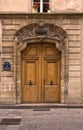 Elegant Parisian door Royalty Free Stock Photo