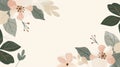 Elegant Pastel Floral Wallpaper Design for Spring Season