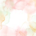 Elegant pastel watercolour frame background