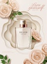 Elegant perfume poster