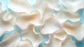 Elegant Petals Float against Soft Blue Backdrop, Beauty In Simplicity Theme Royalty Free Stock Photo