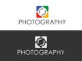 Photography color logotype on white background