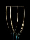 Elegant picture of champagne glasses