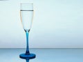 Elegant picture of a glass of pure water Royalty Free Stock Photo