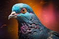 Elegant Pigeon bird art. Generate Ai