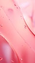 Elegant pink background. Frosty beautiful natural winter or spring background. Waves of silk-like textures express