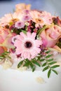 Elegant Pink Bouquet with Gerberas and Roses