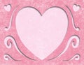 Elegant Pink Mothers day Heart Card Blank Space