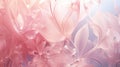 Elegant pink petals in ice. Delicate texture. Frosty beautiful natural winter or spring background. A visual symphony of