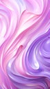 Elegant Pink and Purple Silky Waves Abstract Art GenerativeAI Royalty Free Stock Photo