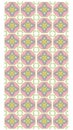 Elegant pink and yellow flower pattern Royalty Free Stock Photo