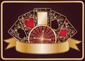 Elegant poker banner