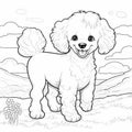 Elegant Poodle Coloring Pages For Kids