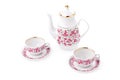 Elegant porcelain tea set Royalty Free Stock Photo