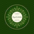 Elegant poster for Ayurveda center.