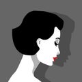 Elegant Profile of a Lady