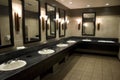 Elegant public bathroom Royalty Free Stock Photo