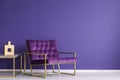 Elegant purple living room interior Royalty Free Stock Photo