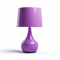 Elegant Purple Table Lamp - Colorized, Minimalist Design