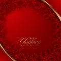 Elegant red christmas background with snowflakes design Royalty Free Stock Photo