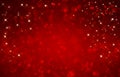 Elegant red Christmas background with snowflakes and stars Royalty Free Stock Photo