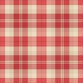 Elegant red and cream plaid pattern. Perfect for textile design, website backgrounds, or crafting projects. Subtle color
