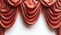Elegant Red Draped Curtains Stage Theater Background Royalty Free Stock Photo