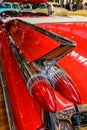 Elegant red Fin of the Cadillac Coupe de Ville