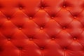 elegant red leather texture with buttons for background and design Royalty Free Stock Photo