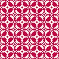 Elegant red vector geometric seamless pattern. Damask ornament. Luxury texture Royalty Free Stock Photo