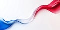 An Elegant Red, White, and Blue Wave Design that encapsulates national pride and celebration Royalty Free Stock Photo